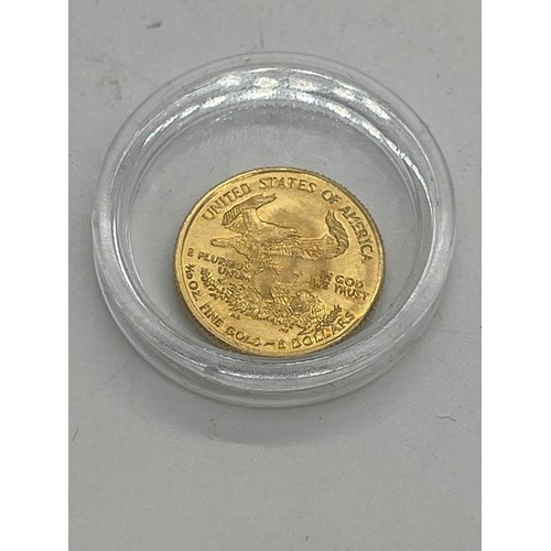 493 - 22ct Gold Liberty 2000 5 Dollar coin