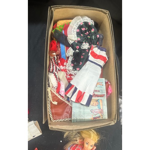 138 - Selection of vintage toy dolls with accessories to include Barbie and Tammy dolls