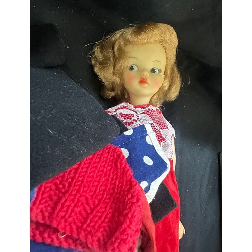 138 - Selection of vintage toy dolls with accessories to include Barbie and Tammy dolls