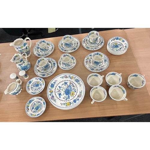 163 - 40 Piece Masons Regency tea service includes Jugs, plates, cups etc