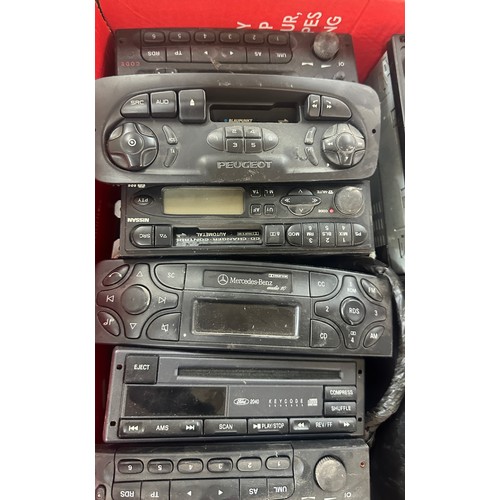 213 - large selection of car radios, untested