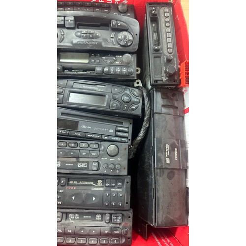 213 - large selection of car radios, untested