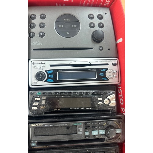 202 - large selection of car radios, untested