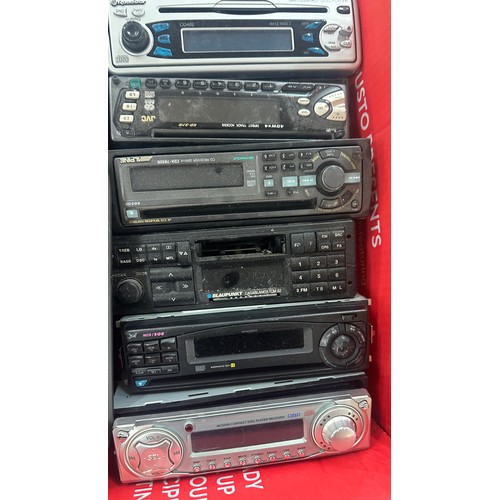 202 - large selection of car radios, untested