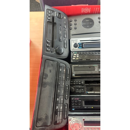 202 - large selection of car radios, untested