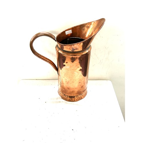 86 - Large copper water jug height 19 inches