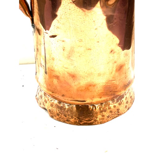 86 - Large copper water jug height 19 inches