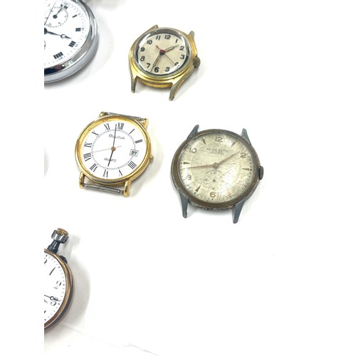 525 - Bag of vintage wrist watches and pocket watches to include Chronograph, Smiths etc