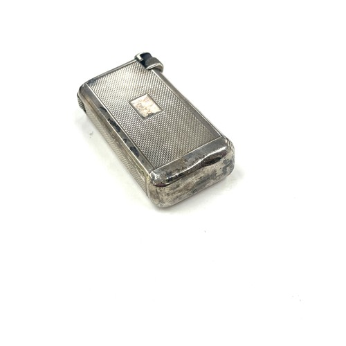 534 - Vintage flaminaire quercia sterling silver cigarette lighter, stamped with french hallmarks. Height ... 