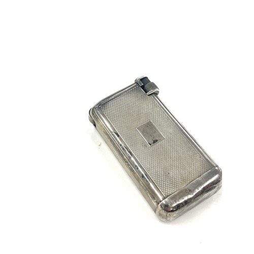 534 - Vintage flaminaire quercia sterling silver cigarette lighter, stamped with french hallmarks. Height ... 