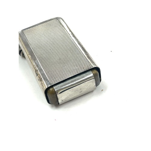 534 - Vintage flaminaire quercia sterling silver cigarette lighter, stamped with french hallmarks. Height ... 