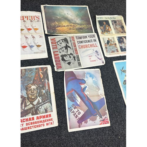 152A - Selection of vintage posters  various scenes and sizes