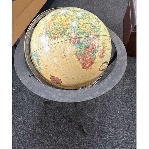 222 - Globe on metal stand overall height  39 inches, Diameter 22 inches