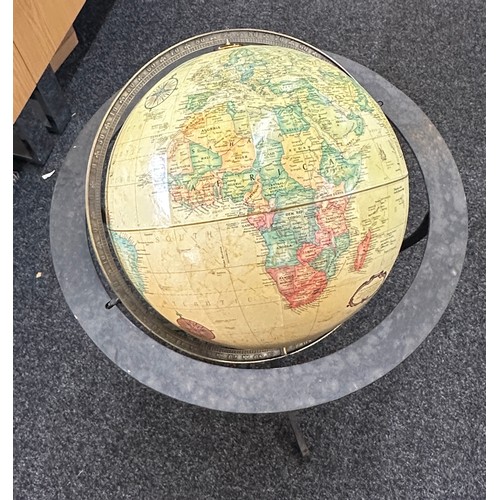 222 - Globe on metal stand overall height  39 inches, Diameter 22 inches