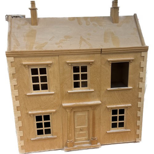 267 - Wooden childrens dolls house, approximate measurements Length 24 inches, Height 23 inches, Depth 12 ... 