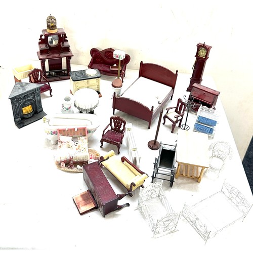 50 - Selection of dolls house furniture