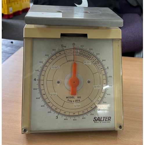 7 - Set vintage Salter post office scales, untested