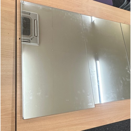 280 - 6 frameless Mirrors, measure approximately 22 by 13.5 inches