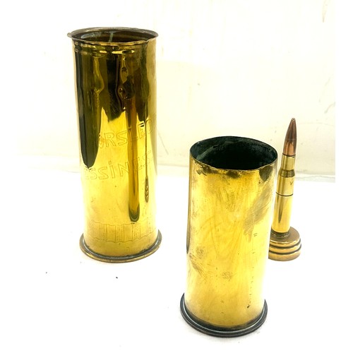 22 - Selection of trench art from WW1 to include shell, lighter etc