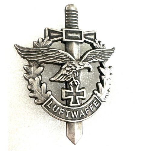 544 - German Air force Luftwaffe Pin Badge iron cross sword eagle