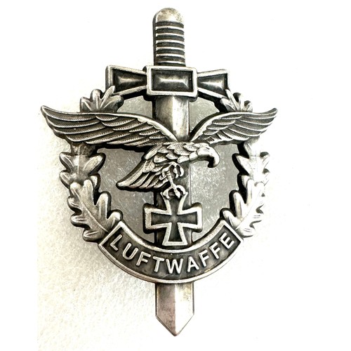 544 - German Air force Luftwaffe Pin Badge iron cross sword eagle