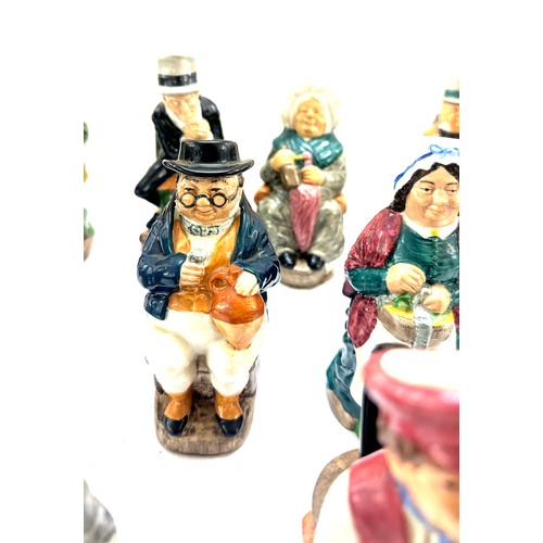 67 - The Charles Dickens Toby jug collection by Franklin porcelain complete set of 12