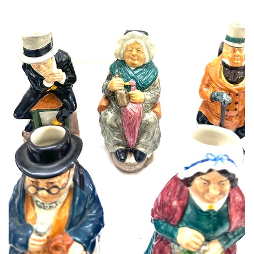 67 - The Charles Dickens Toby jug collection by Franklin porcelain complete set of 12