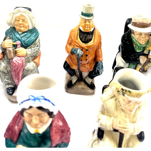 67 - The Charles Dickens Toby jug collection by Franklin porcelain complete set of 12