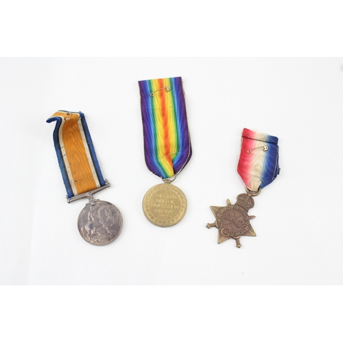 372 - WW1 1914-15 Star Trio Named 2995 Pte T.G Yates 3rd London Regt