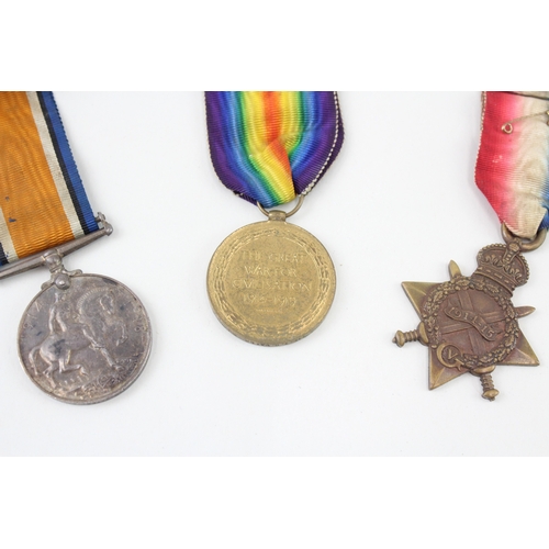 372 - WW1 1914-15 Star Trio Named 2995 Pte T.G Yates 3rd London Regt