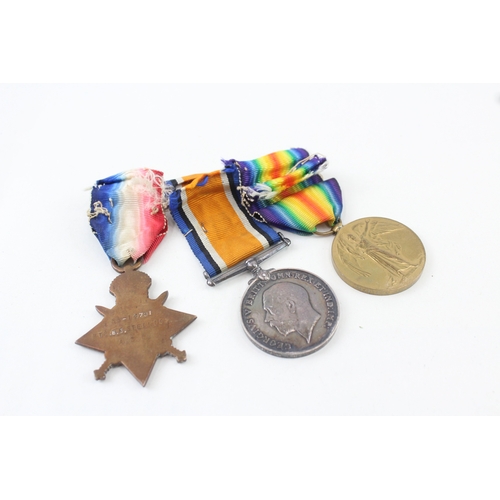 380 - WW1 1914-15 Star Trio Named SS-13701 Pte E.E Steinitz A.S.C