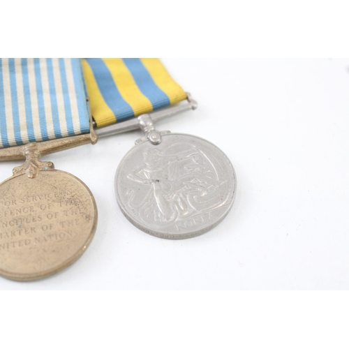 388 - ER.II Mounted Korea Medal Pair Queens Korea Named P/SSX.890470 G.B