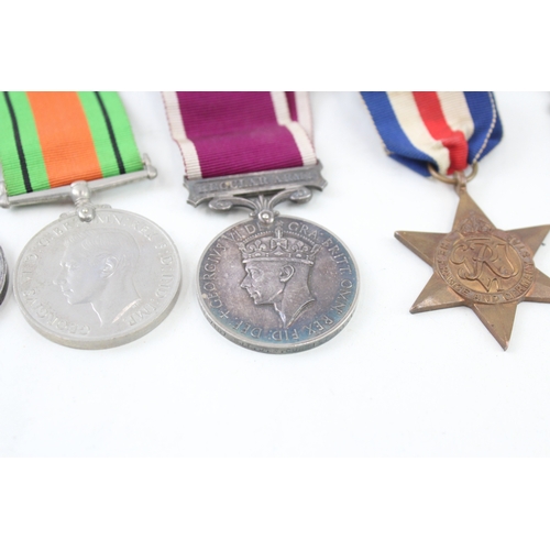 389 - GV WW2 Army Long Service Medal Group Named 4447107