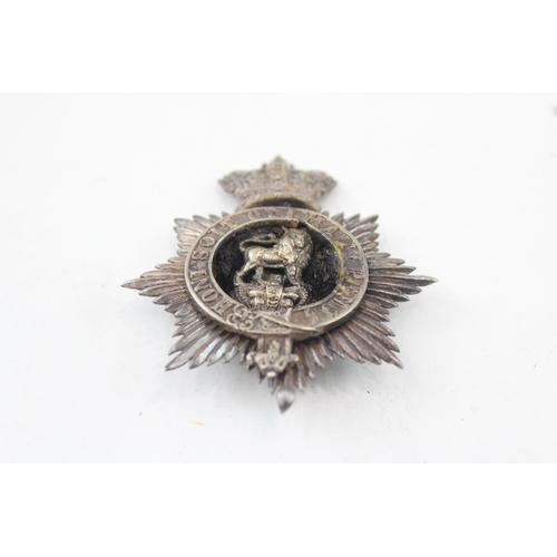 392 - Victorian White Metal Military Cap Badge