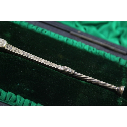 46 - .925 sterling spoon w/ fitted case