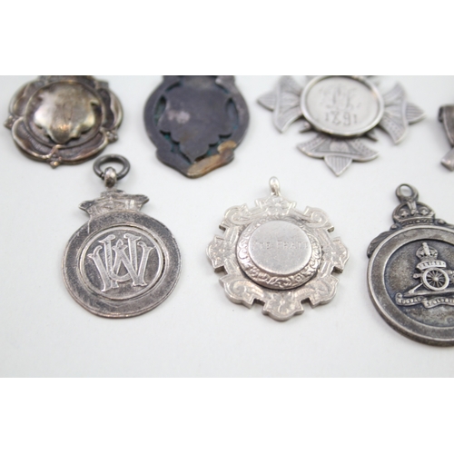 48 - 8 x .925 sterling fobs / medallions