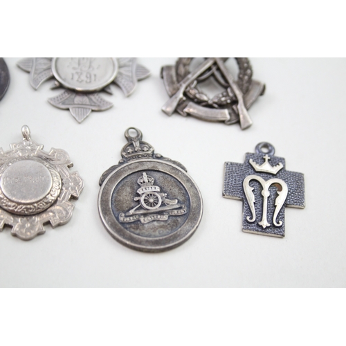 48 - 8 x .925 sterling fobs / medallions