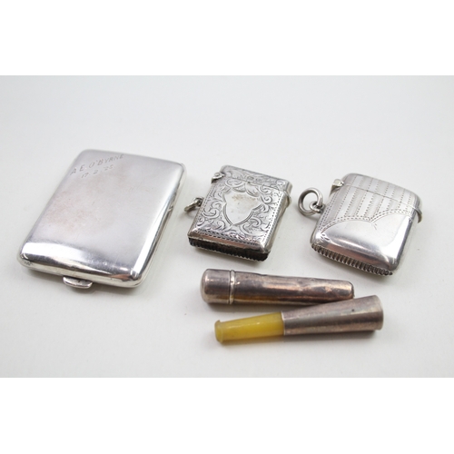 59 - 5 x .925 sterling silver tobacciana