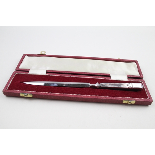 64 - .925 sterling handled letter opener w/ box