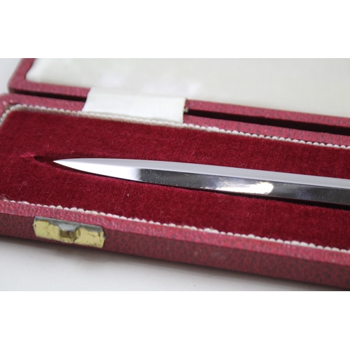 64 - .925 sterling handled letter opener w/ box