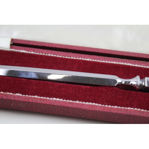 64 - .925 sterling handled letter opener w/ box