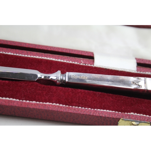 64 - .925 sterling handled letter opener w/ box