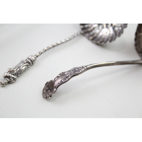 67 - 3 x .925 sterling sifter spoons inc victorian