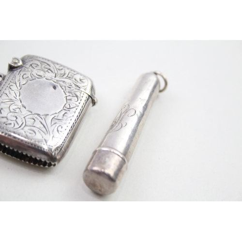 68 - 4 x .925 sterling silver tobacciana