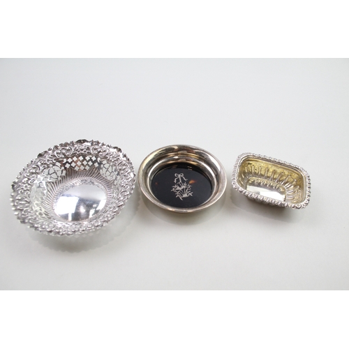 73 - 3 x .925 sterling dishes