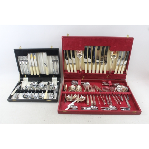 2 - Cutlery Sets Viners 24 Piece / Webber & Hill 45 Piece x2 5432g