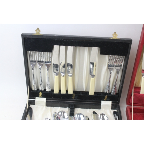 2 - Cutlery Sets Viners 24 Piece / Webber & Hill 45 Piece x2 5432g