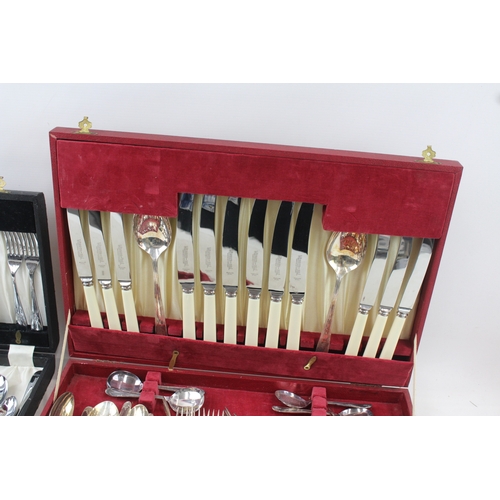 2 - Cutlery Sets Viners 24 Piece / Webber & Hill 45 Piece x2 5432g