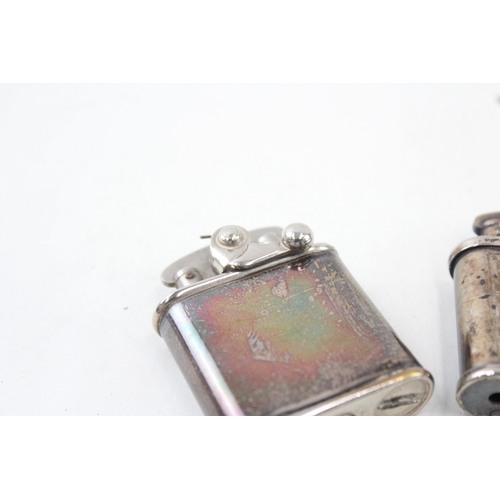 475 - Cigarette Lighters Inc Vintage Colibri Swiss Made Sterling Silver Etc x 2