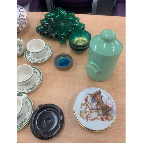 233 - Large selection of miscellaneous to include pottery, vintage hot water bottle etc